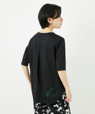 ES RECH / ジョルジュ・レッシュ シルケット天竺ラウンドヘムロゴカットソー シルケット天竺ラウンドヘムロゴカットソー(カットソー・Tシャツ