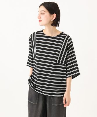 journal standard luxe オーガニックボーダー ポンチョ journal