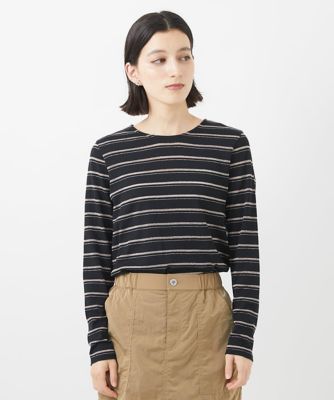 ＜GEORGES RECH (Women/小さいサイズ)＞［日本製］ラメボーダーカットソー