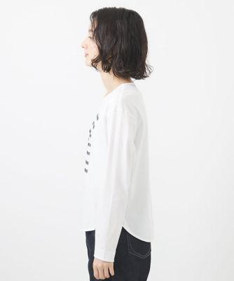 スパンコールロゴ刺繍カットソー