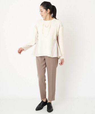 ［日本製］センタープレステーパードパンツ