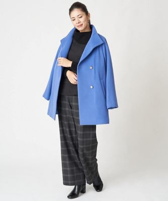 ［日本製］両面起毛チェックワイドストレートラメパンツ