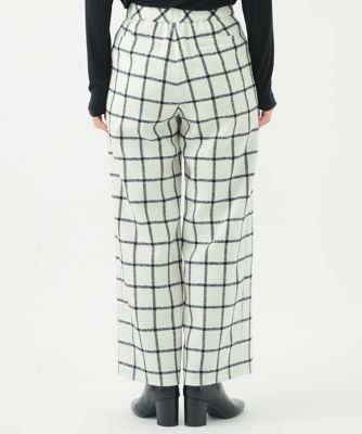 日本製］ウィンドペンチェックワイドストレートパンツ | GEORGES RECH