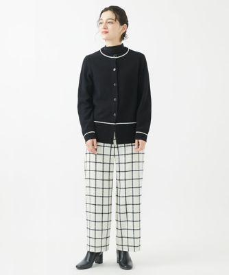 日本製］ウィンドペンチェックワイドストレートパンツ | GEORGES RECH