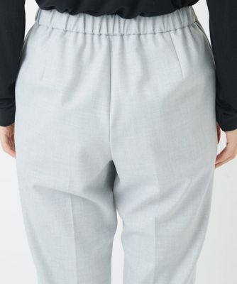 ［日本製］裏起毛センタープレスストレッチテーパードパンツ