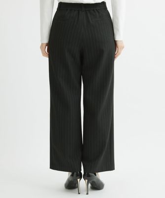 ［日本製］両面起毛ストレッチワイドストレートパンツ