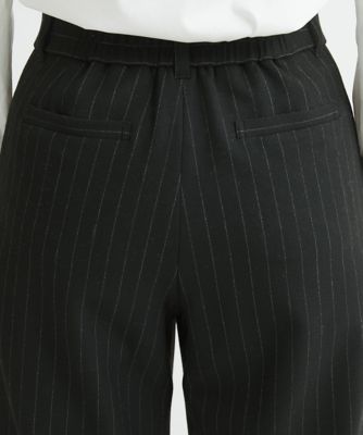 ［日本製］両面起毛ストレッチワイドストレートパンツ
