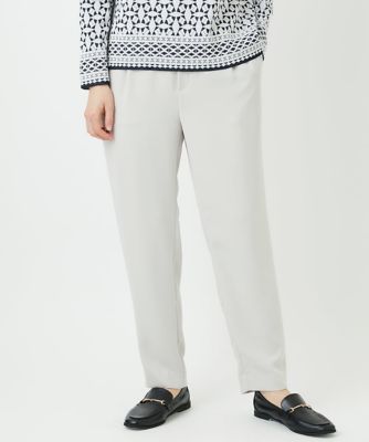 ＜GEORGES RECH (Women/小さいサイズ)＞［日本製］リラックスサテンテーパードパンツ