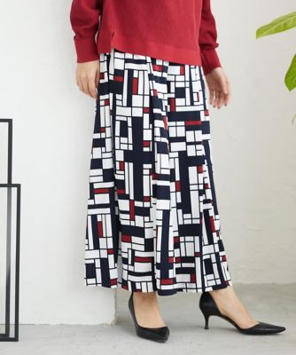 ＜GEORGES RECH (Women/小さいサイズ)＞トリコロールガウチョパンツ