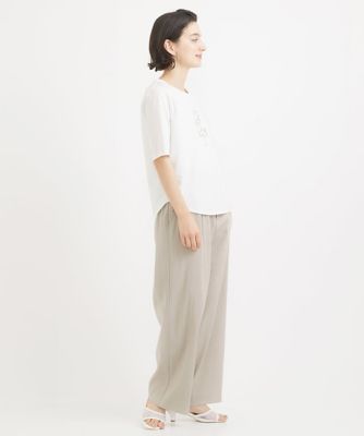 ジョルジュ・レッシュ（ES RECH）/[日本製/セットアップ対応]リネンピンストライプワイドパンツ 日本製／セットアップ対応］リネンピンストライプワイドパンツ