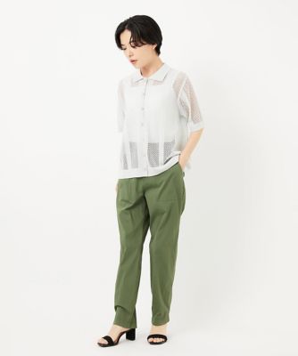 ［接触冷感］ストレッチテーパードベイカーパンツ