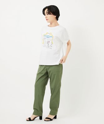 ［接触冷感］ストレッチテーパードベイカーパンツ