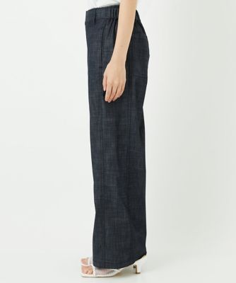 ジョルジュ・レッシュ（ES RECH）/デニム調シャンブレーストレッチワイドパンツ デニム調シャンブレーストレッチワイドパンツ | GEORGES RECH (Women