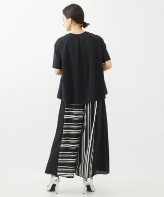 ［セットアップ対応］ランダムストライプサイドプリーツパンツ