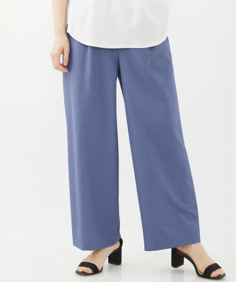 ツイルタックワイドストレートパンツ