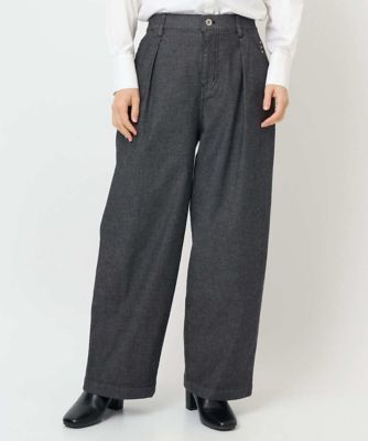 ジョルジュ・レッシュ（ES RECH）/[セットアップ対応]バレルワイドブラックデニムパンツ セットアップ対応］バレルワイドブラックデニムパンツ | GEORGES RECH