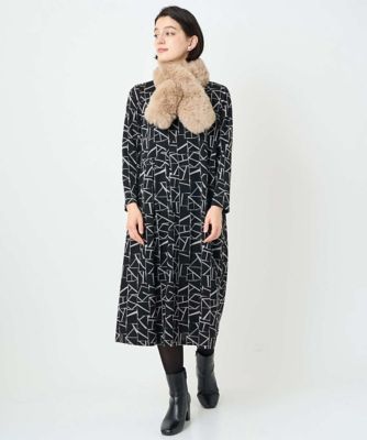 ＜GEORGES RECH (Women/小さいサイズ)＞［日本製］ダブルフェイスロゴワンピース