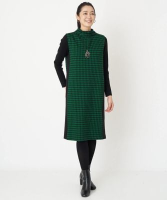 ＜GEORGES RECH (Women/小さいサイズ)＞千鳥ジャカードジャージーワンピース