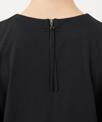 ［接触冷感］　［日本製］ストレッチランタンスリーブナローワンピース