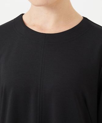 ［接触冷感］　［日本製］ストレッチランタンスリーブナローワンピース