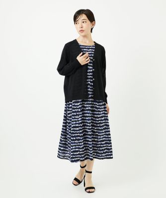 日本製］ランダムボーダーAラインジャージーワンピース | GEORGES