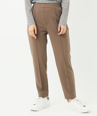 ＜GEORGES RECH (Women/小さいサイズ)＞［日本製］カットジョーゼットストレッチテーパードパンツ