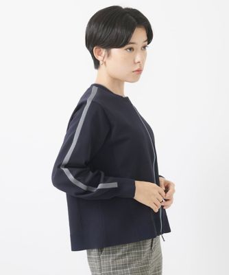 プレーティングニットブルゾン