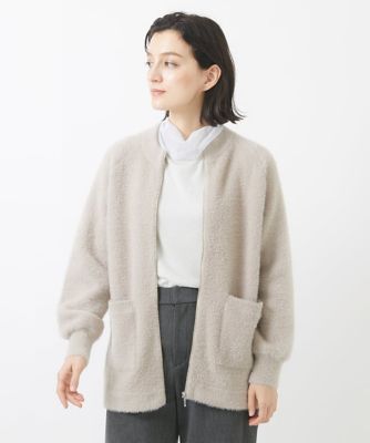 ＜GEORGES RECH (Women/小さいサイズ)＞シャギーモールリバーカーディガン
