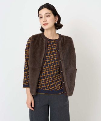 フェイクファーニットベスト | GEORGES RECH (Women/小さいサイズ