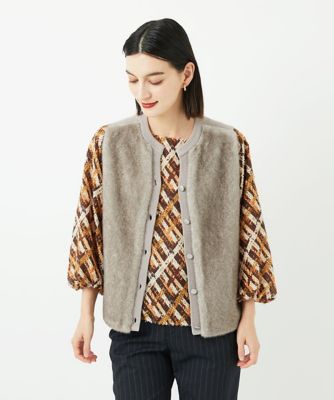 ジョルジュ・レッシュ（ES RECH）/フェイクファーニットベスト フェイクファーニットベスト | GEORGES RECH (Women/小さいサイズ