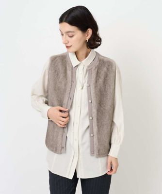 フェイクファーニットベスト | GEORGES RECH (Women/小さいサイズ