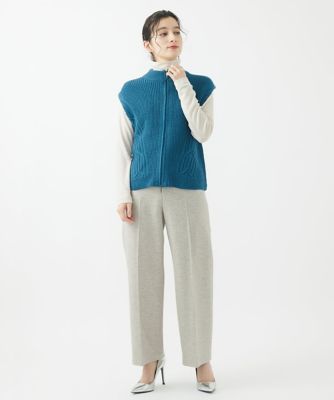 ダブルジップハイネックニットベスト | GEORGES RECH (Women/小さい