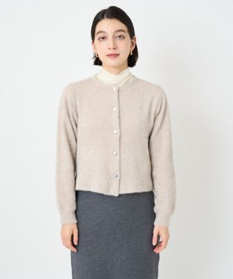 ジョルジュ・レッシュ（ES RECH）/メタリックシャギーショートカーディガン メタリックシャギーショートカーディガン | GEORGES RECH (Women