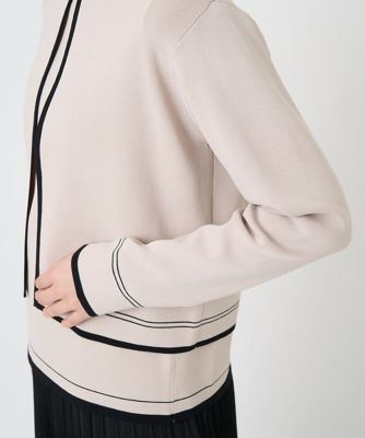 ES RECH / ジョルジュ・レッシュ [アンサンブル対応]バイカラーショートカーディガン アンサンブル対応］バイカラーショートカーディガン | GEORGES