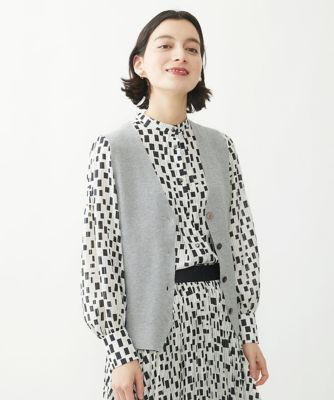 GEORGES RECH (Women/小さいサイズ)/ジョルジュレッシュ コットンアセテートニットベスト