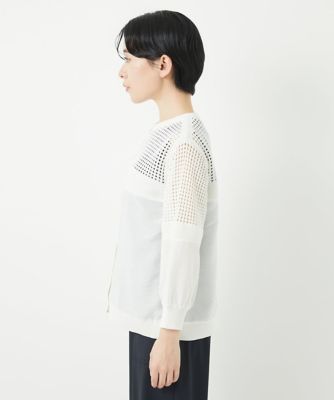 ジョルジュ・レッシュ（ES RECH）/ソフトローン透かし編カーディガン ソフトローン透かし編カーディガン | GEORGES RECH (Women/小さい