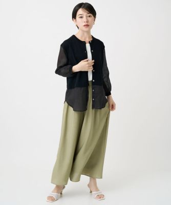 シアーコットンニットカーディガン | GEORGES RECH (Women/小さい