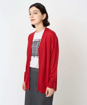 GEORGES RECH (Women/小さいサイズ)/ジョルジュレッシュ リラックスカーディガン 05レッド トップス【三越伊勢丹/公式】