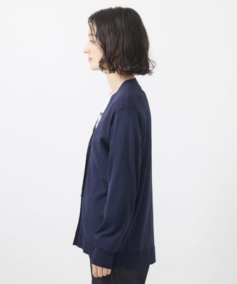 メタルボタンＶネックカーディガン