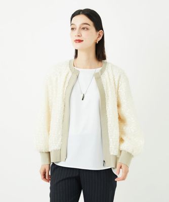 ＜GEORGES RECH (Women/小さいサイズ)＞フェザーチュールブルゾン