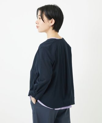 ジャージーノーカラーショートブルゾン | GEORGES RECH (Women/小さい