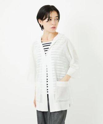 ＜GEORGES RECH (Women/小さいサイズ)＞シアーフードカーディガン