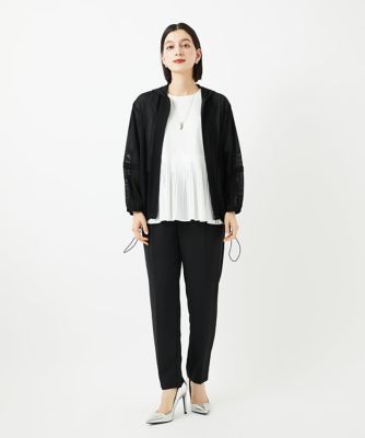 シアーストライプフードカーディガン | GEORGES RECH (Women/小さい