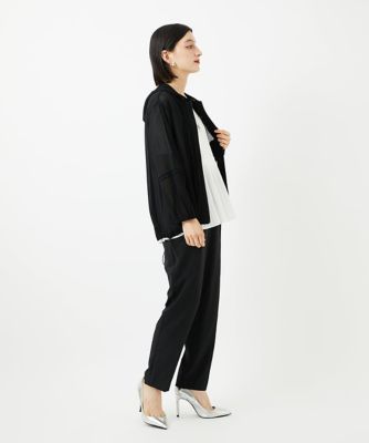 シアーストライプフードカーディガン | GEORGES RECH (Women/小さい