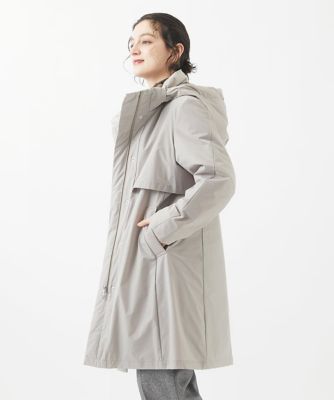 ステッチレスタフタロングダウンコート