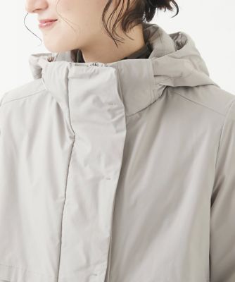 ステッチレスタフタロングダウンコート