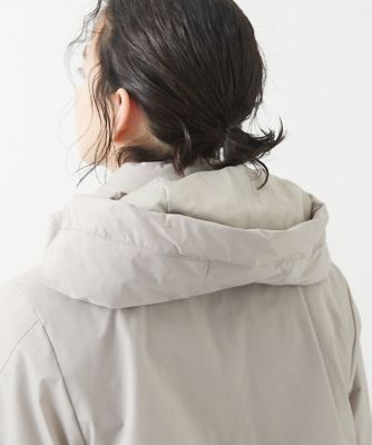 ステッチレスタフタロングダウンコート