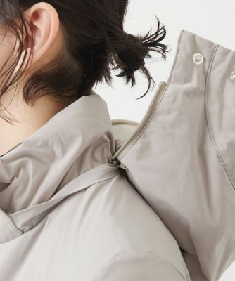 ステッチレスタフタロングダウンコート