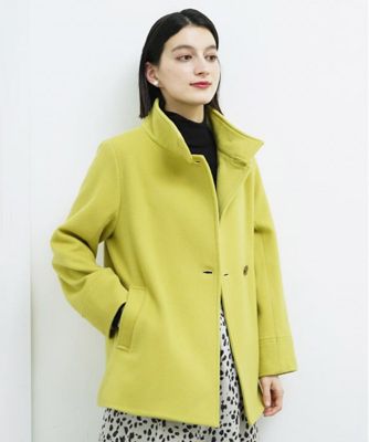 スーパー100ミドルスタンドカラーウールコート | GEORGES RECH