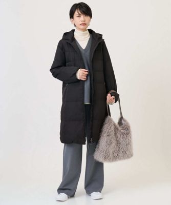 シャイニータフタロングダウンコート | GEORGES RECH (Women/小さい